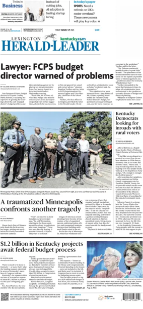 Cover of Lexington Herald-Leader