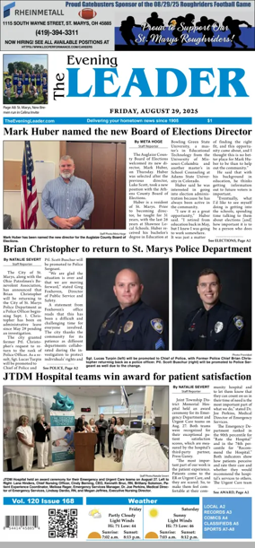 Cover of The Evening Leader