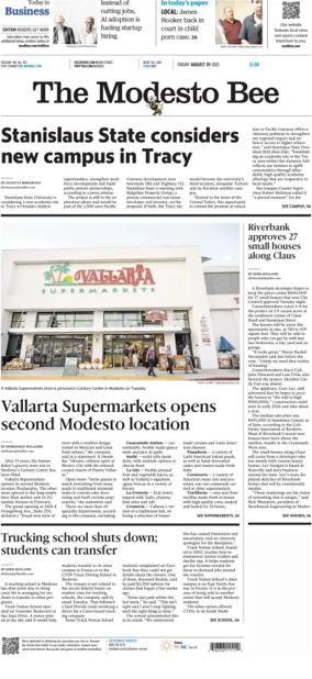 Cover of The Modesto Bee