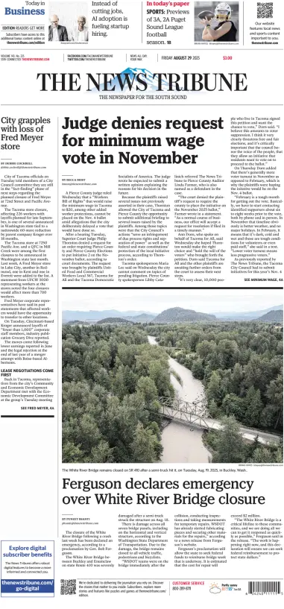 Cover of The News Tribune