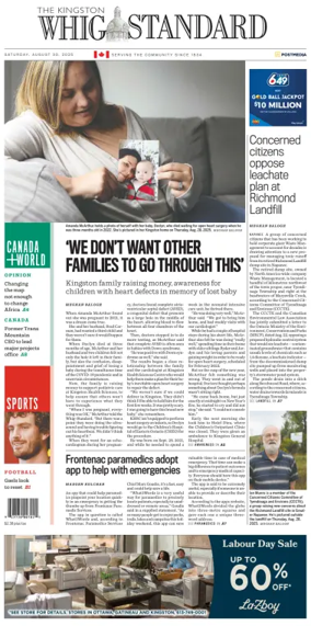 Cover of Kingston Whig-Standard