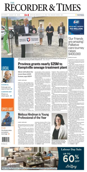 Cover of The Recorder & Times (Brockville)