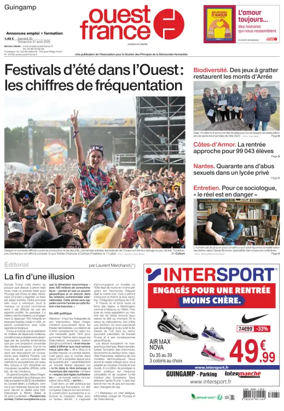 Cover of Ouest France (Guingamp)