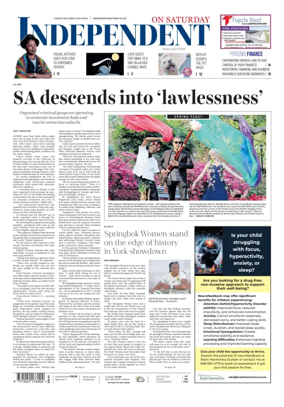 Cover of The Independent on Saturday