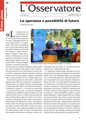 Cover of L'Osservatore