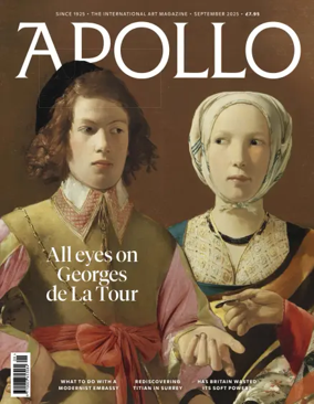 Cover of Apollo Magazine (UK)