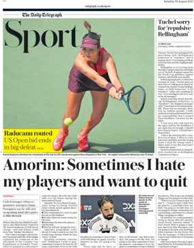 Cover of The Daily Telegraph - Sport Saturday