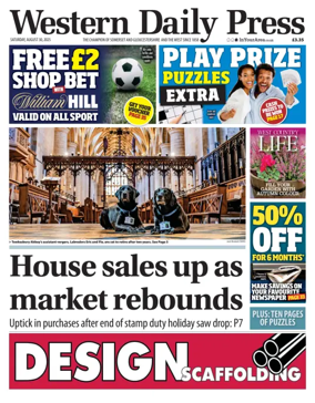 Cover of Western Daily Press (Saturday)