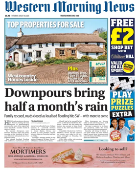 Cover of Western Morning News (Saturday)