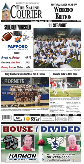 Cover of The Saline Courier Weekend