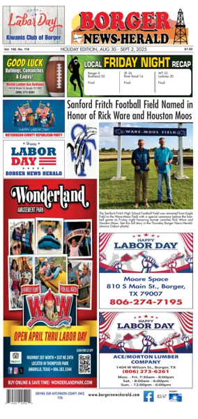 Cover of Borger News-Herald