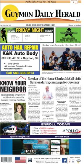 Cover of Guymon Daily Herald