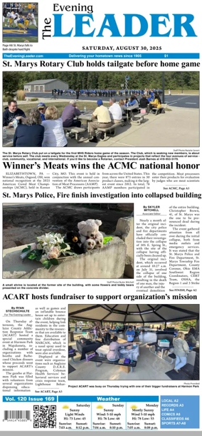 Cover of The Evening Leader