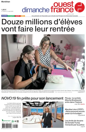 Cover of Dimanche Ouest France (Morbihan)