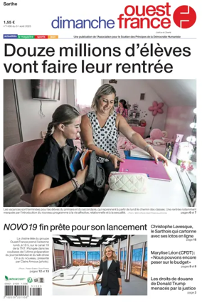 Cover of Dimanche Ouest France (Sarthe)