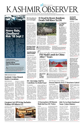 Cover of Kashmir Observer