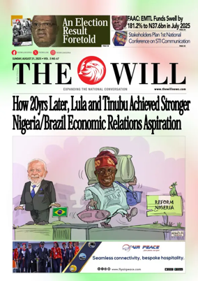 Cover of THEWILL NEWSPAPER