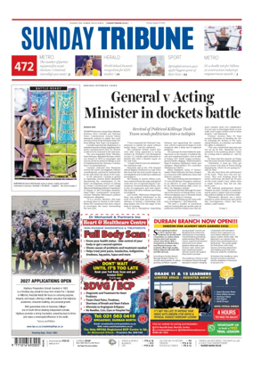 Cover of Sunday Tribune