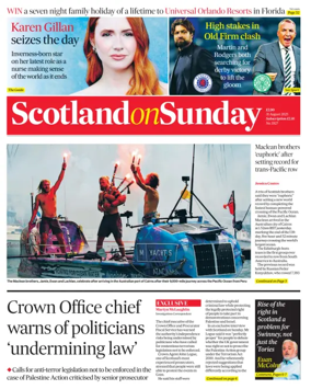 Cover of Scotland on Sunday