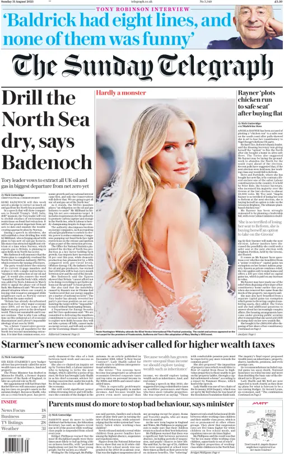 Cover of The Sunday Telegraph