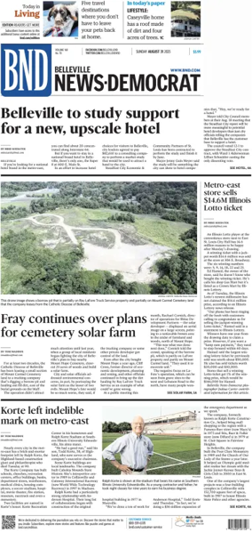 Cover of Belleville News-Democrat (Sunday)