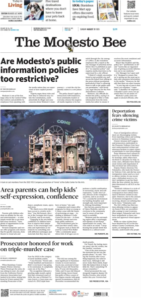 Cover of The Modesto Bee (Sunday)