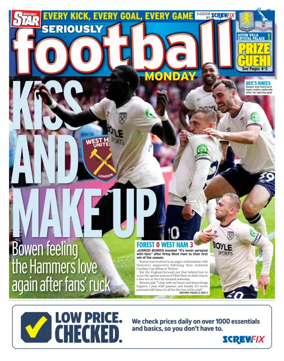 Cover of Irish Daily Star - Fanatic