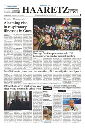 Cover of Haaretz english edition