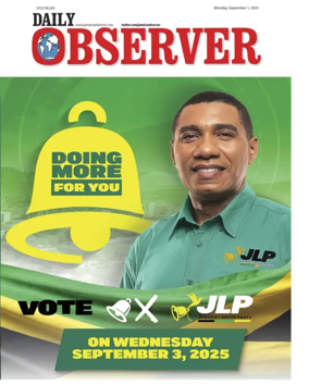 Cover of Daily Observer (Jamaica)