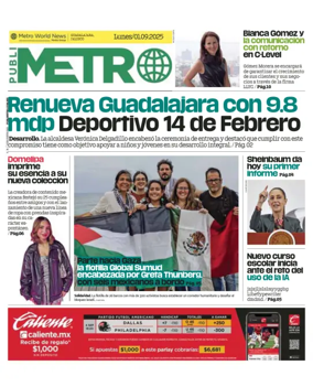 Cover of Publimetro Guadalajara