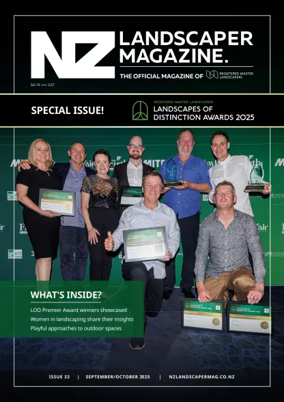 Cover of NZ Landscaper Magazine