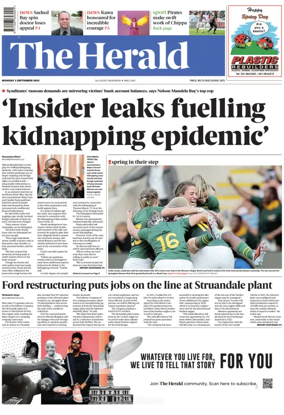 Cover of The Herald (South Africa)