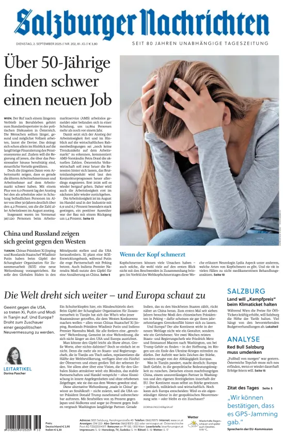 Cover of Salzburger Nachrichten