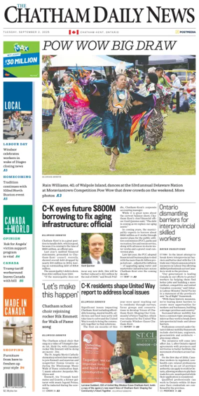 Cover of The Chatham Daily News