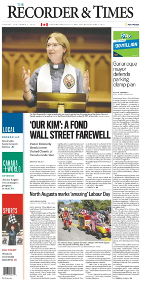 Cover of The Recorder & Times (Brockville)