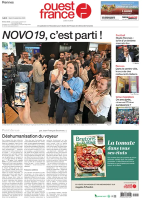 Cover of Ouest France (Rennes)
