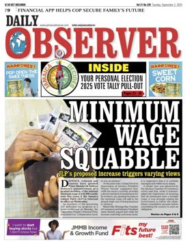 Cover of Daily Observer (Jamaica)
