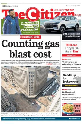 Cover of The Citizen (KZN)