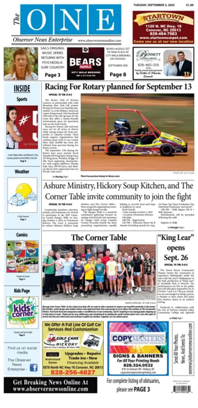 Cover of Observer News Enterprise