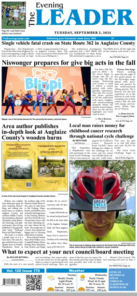 Cover of The Evening Leader