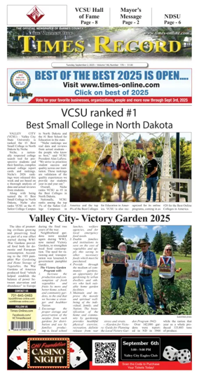 Cover of Valley City Times-Record