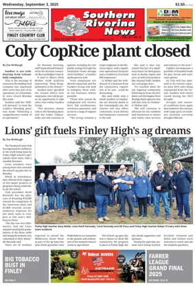 Cover of Southern Riverina news