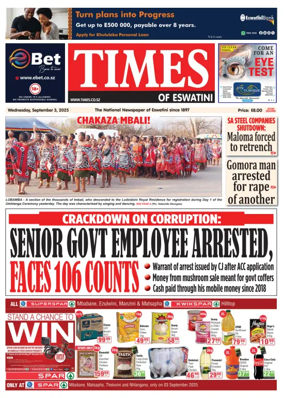 Cover of Times of Eswatini