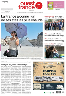 Cover of Ouest France (Guingamp)