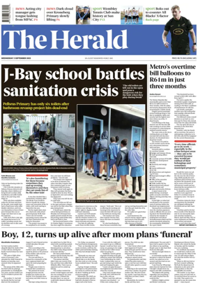 Cover of The Herald (South Africa)
