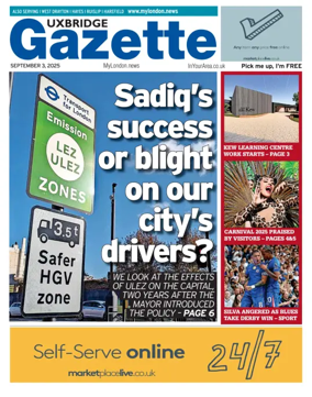 Cover of Uxbridge Gazette