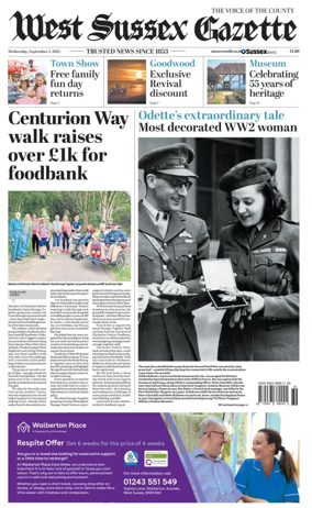 Cover of West Sussex Gazette