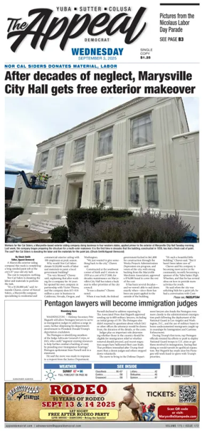 Cover of Marysville Appeal-Democrat    