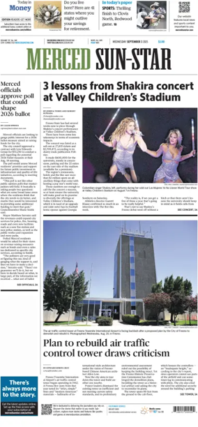 Cover of Merced Sun-Star