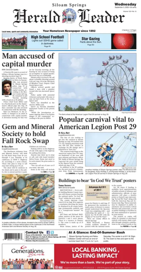 Cover of Siloam Springs Herald Leader